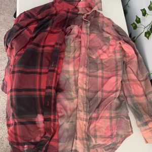 half bleach dye flannel